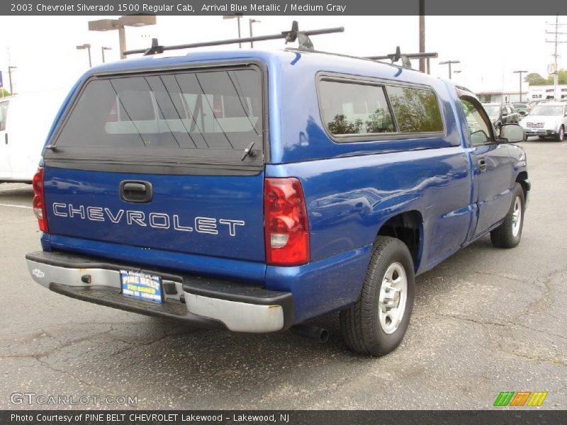 Arrival Blue Metallic / Medium Gray 2003 Chevrolet Silverado 1500 Regular Cab