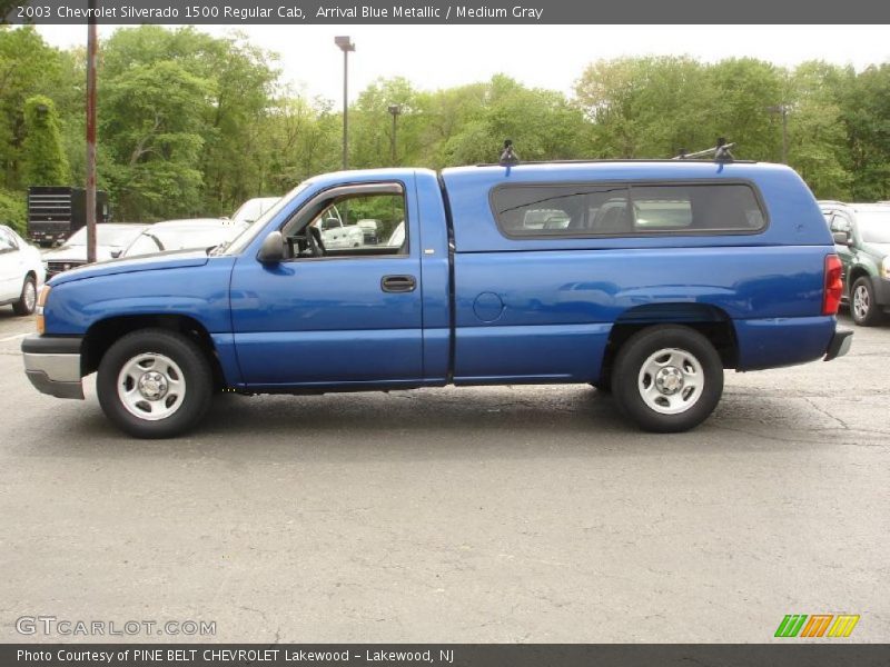 Arrival Blue Metallic / Medium Gray 2003 Chevrolet Silverado 1500 Regular Cab