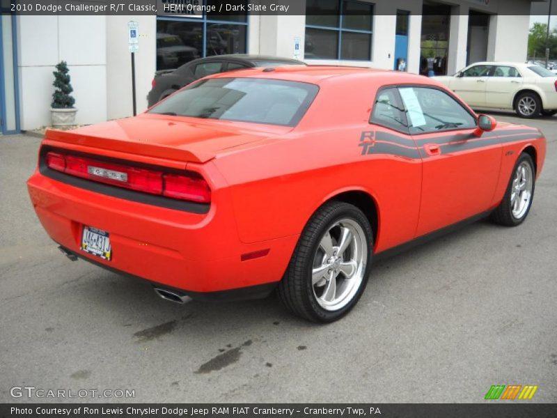HEMI Orange / Dark Slate Gray 2010 Dodge Challenger R/T Classic