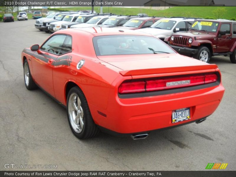 HEMI Orange / Dark Slate Gray 2010 Dodge Challenger R/T Classic