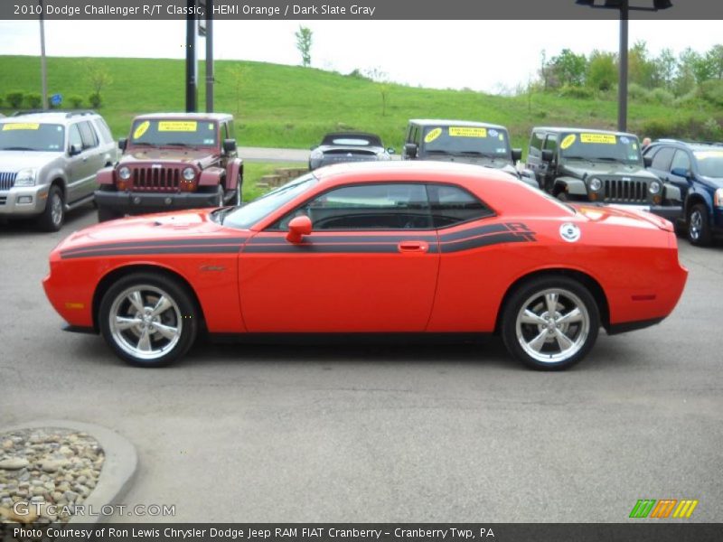 HEMI Orange / Dark Slate Gray 2010 Dodge Challenger R/T Classic