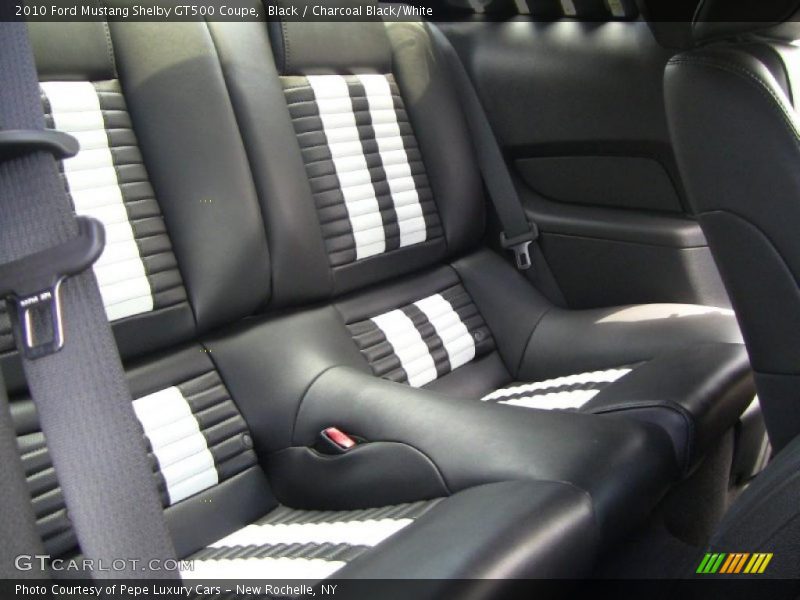  2010 Mustang Shelby GT500 Coupe Charcoal Black/White Interior