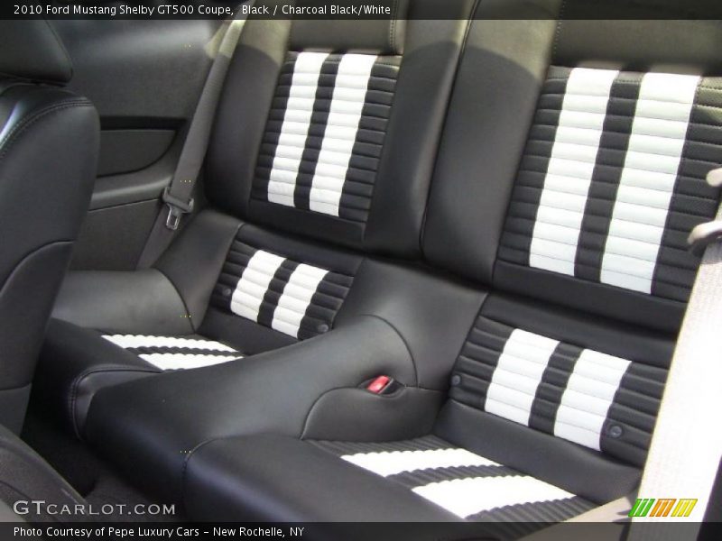 Black / Charcoal Black/White 2010 Ford Mustang Shelby GT500 Coupe