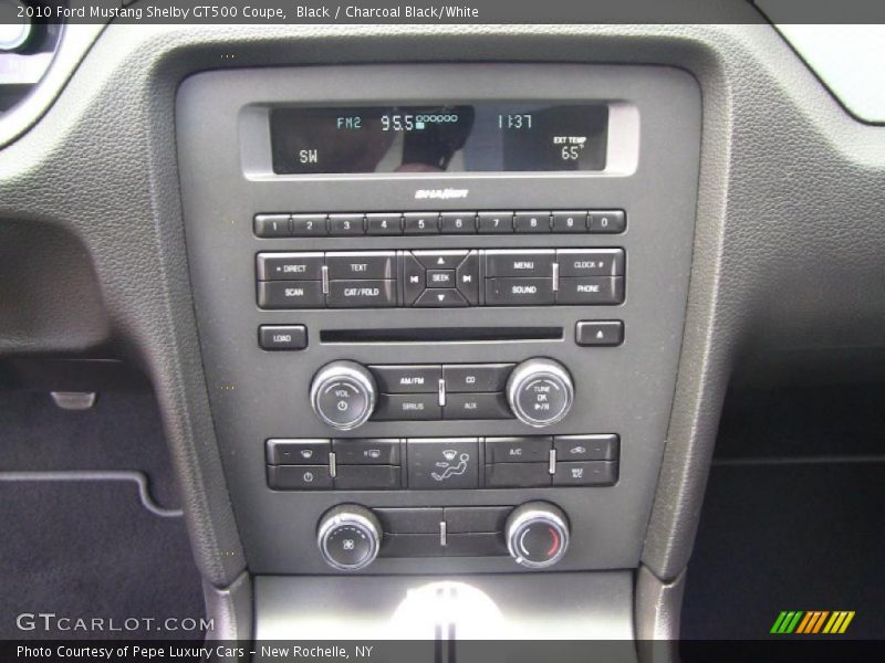 Black / Charcoal Black/White 2010 Ford Mustang Shelby GT500 Coupe