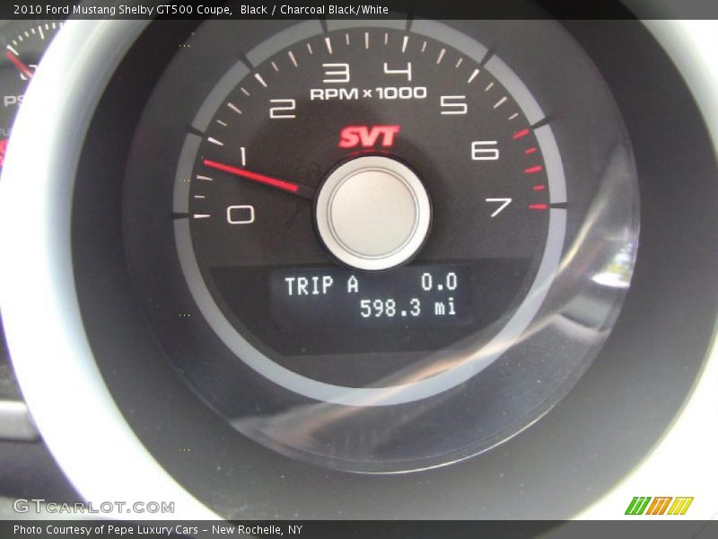 Black / Charcoal Black/White 2010 Ford Mustang Shelby GT500 Coupe