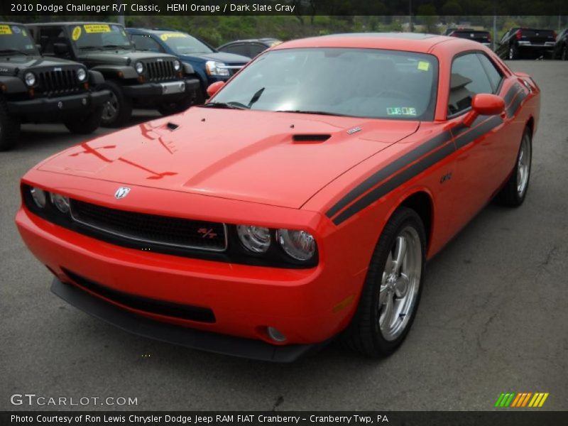 HEMI Orange / Dark Slate Gray 2010 Dodge Challenger R/T Classic