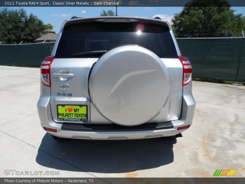 Classic Silver Metallic / Dark Charcoal 2011 Toyota RAV4 Sport