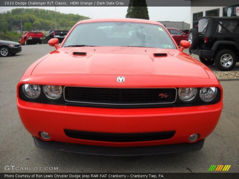 HEMI Orange / Dark Slate Gray 2010 Dodge Challenger R/T Classic