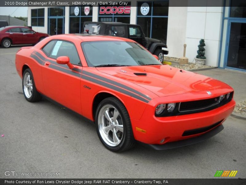 HEMI Orange / Dark Slate Gray 2010 Dodge Challenger R/T Classic