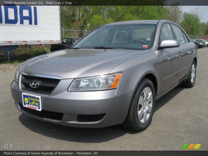 Steel Gray / Gray 2008 Hyundai Sonata GLS