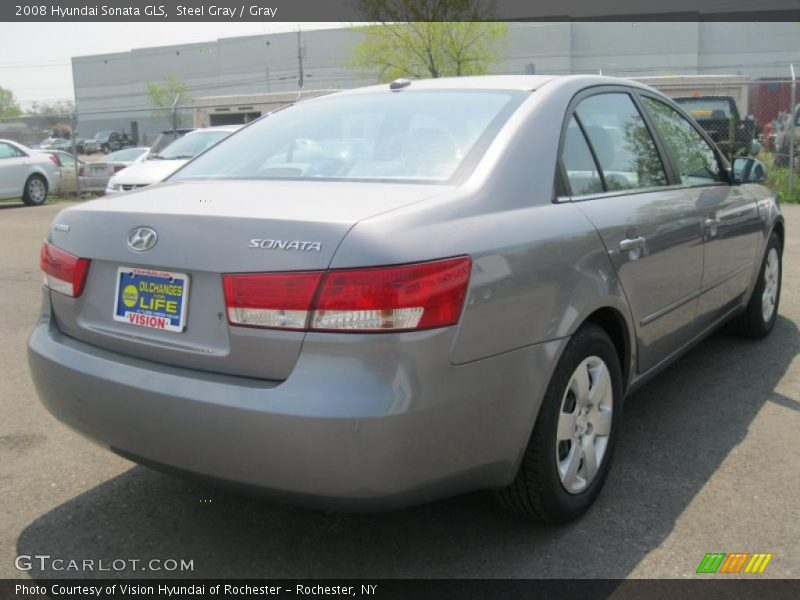 Steel Gray / Gray 2008 Hyundai Sonata GLS