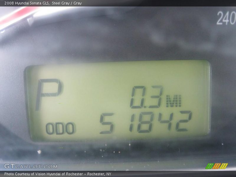 Steel Gray / Gray 2008 Hyundai Sonata GLS