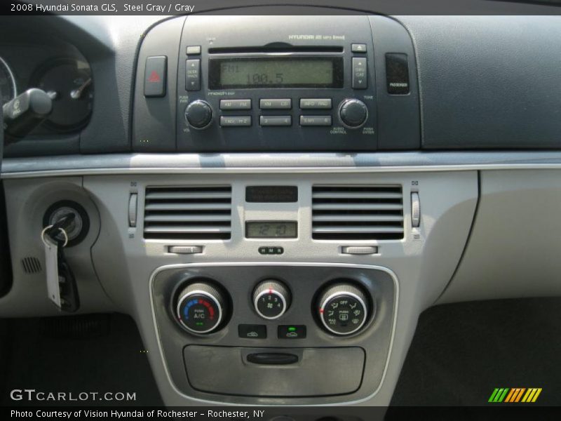 Steel Gray / Gray 2008 Hyundai Sonata GLS