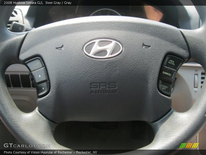 Steel Gray / Gray 2008 Hyundai Sonata GLS