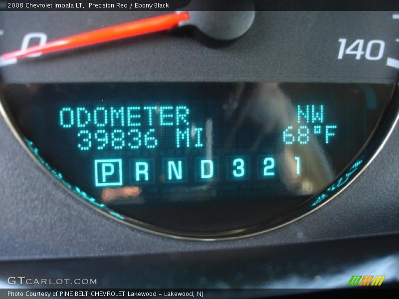 Precision Red / Ebony Black 2008 Chevrolet Impala LT