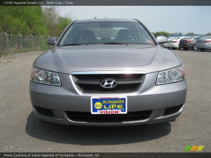 Steel Gray / Gray 2008 Hyundai Sonata GLS