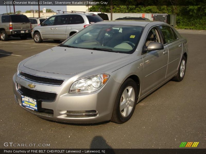 Silverstone Metallic / Titanium Gray 2008 Chevrolet Malibu LS Sedan
