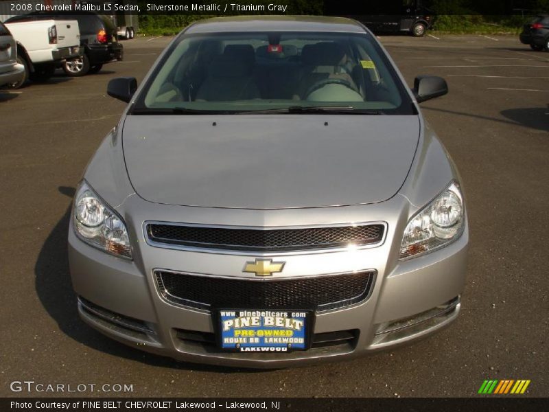 Silverstone Metallic / Titanium Gray 2008 Chevrolet Malibu LS Sedan