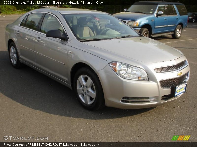 Silverstone Metallic / Titanium Gray 2008 Chevrolet Malibu LS Sedan