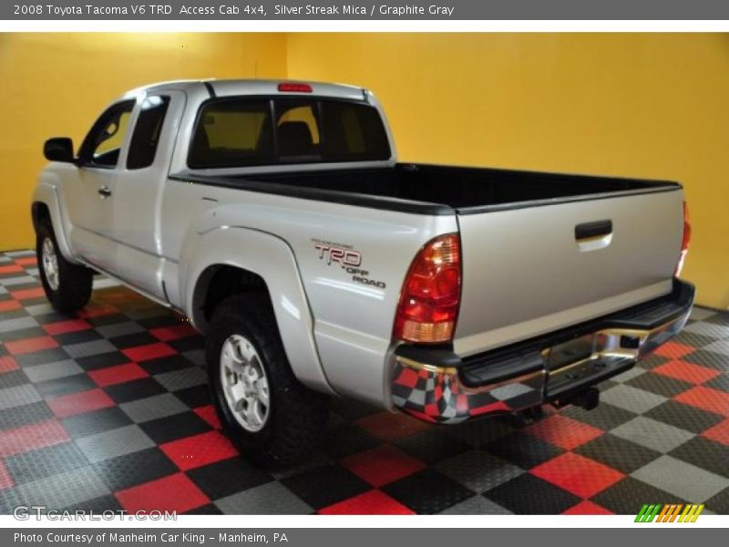 Silver Streak Mica / Graphite Gray 2008 Toyota Tacoma V6 TRD  Access Cab 4x4