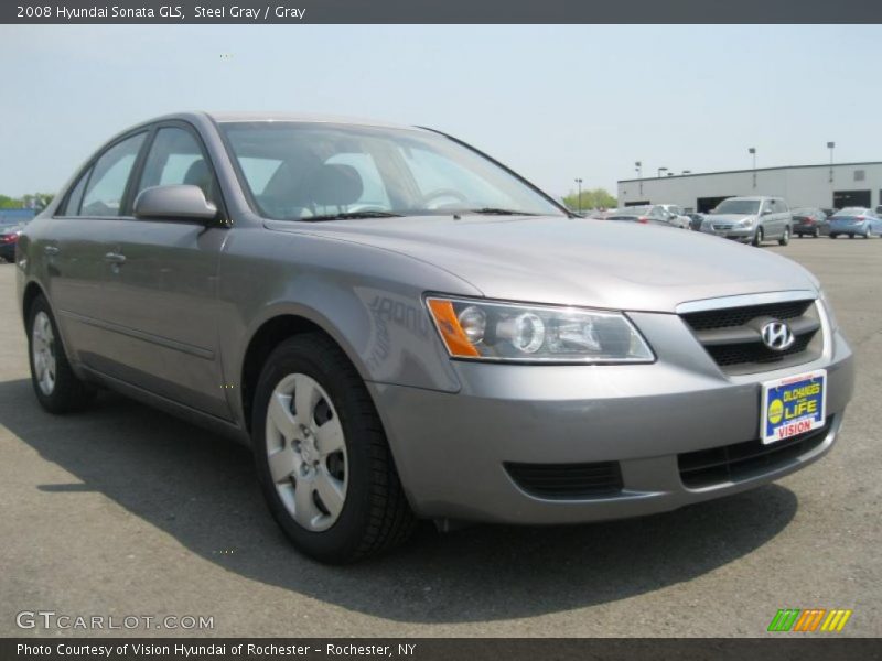 Steel Gray / Gray 2008 Hyundai Sonata GLS
