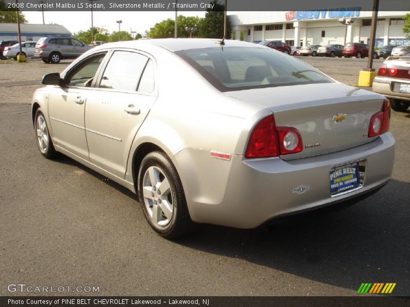 Silverstone Metallic / Titanium Gray 2008 Chevrolet Malibu LS Sedan