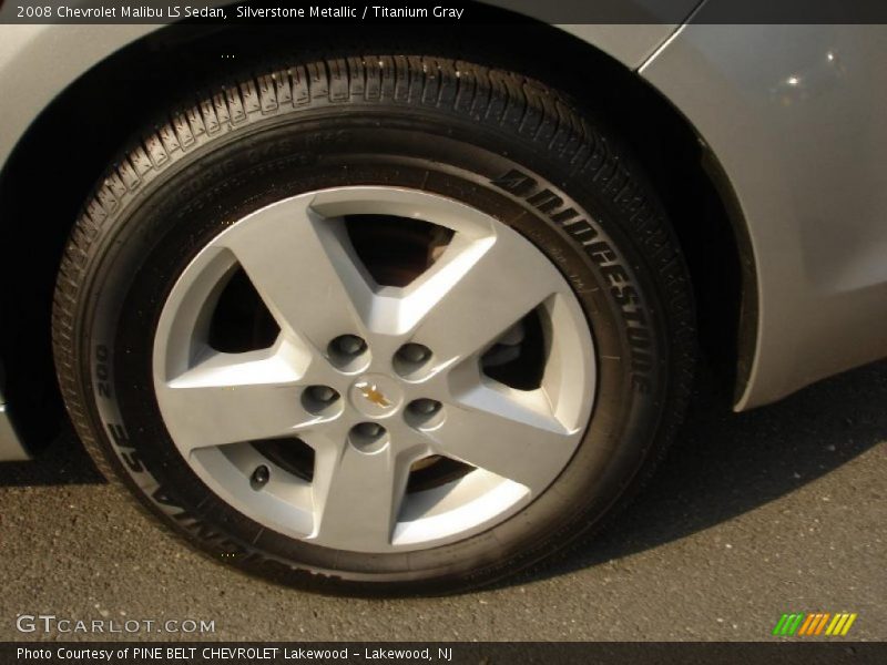 Silverstone Metallic / Titanium Gray 2008 Chevrolet Malibu LS Sedan
