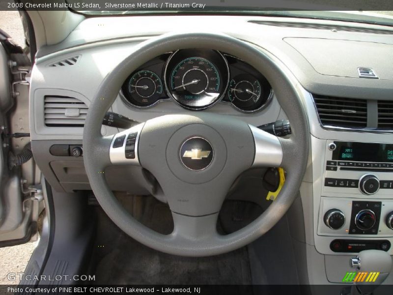 Silverstone Metallic / Titanium Gray 2008 Chevrolet Malibu LS Sedan