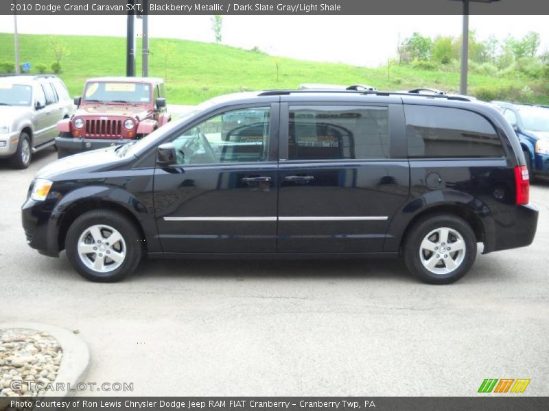 Blackberry Metallic / Dark Slate Gray/Light Shale 2010 Dodge Grand Caravan SXT