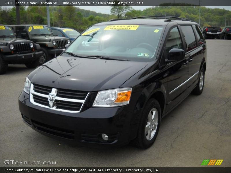 Blackberry Metallic / Dark Slate Gray/Light Shale 2010 Dodge Grand Caravan SXT