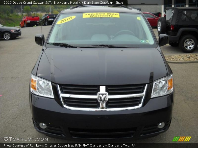 Blackberry Metallic / Dark Slate Gray/Light Shale 2010 Dodge Grand Caravan SXT