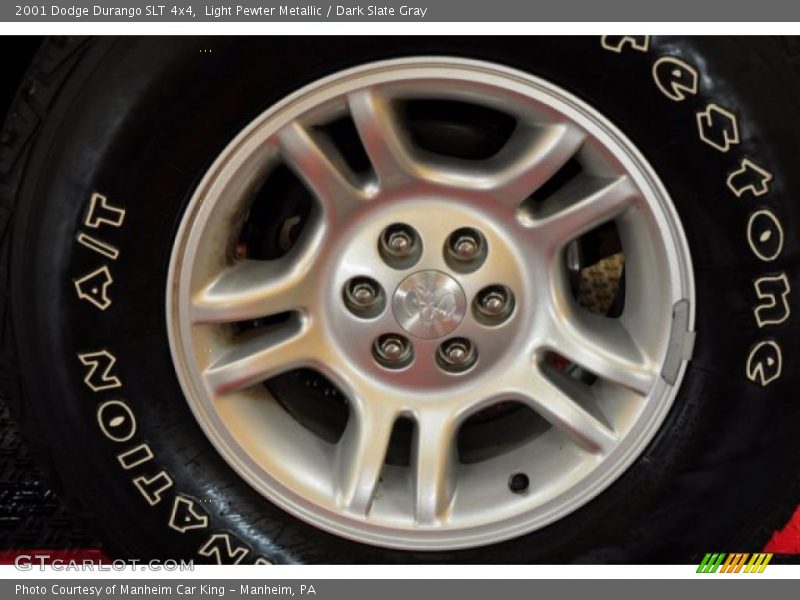 Light Pewter Metallic / Dark Slate Gray 2001 Dodge Durango SLT 4x4