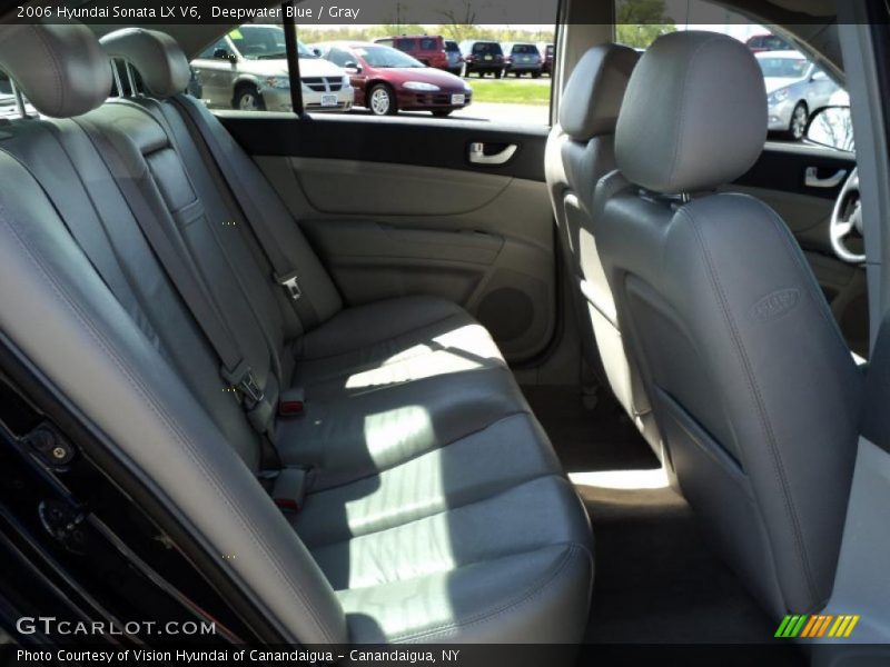 Deepwater Blue / Gray 2006 Hyundai Sonata LX V6