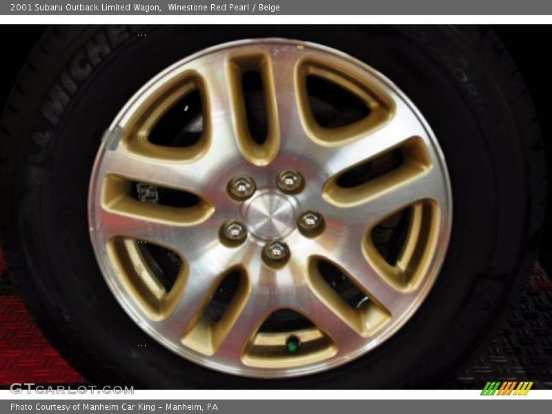 Winestone Red Pearl / Beige 2001 Subaru Outback Limited Wagon