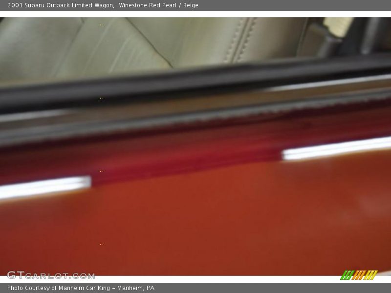 Winestone Red Pearl / Beige 2001 Subaru Outback Limited Wagon