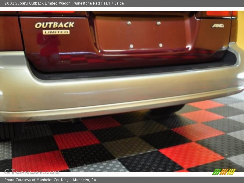 Winestone Red Pearl / Beige 2001 Subaru Outback Limited Wagon