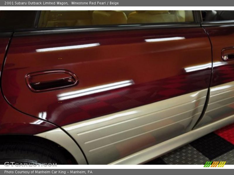 Winestone Red Pearl / Beige 2001 Subaru Outback Limited Wagon