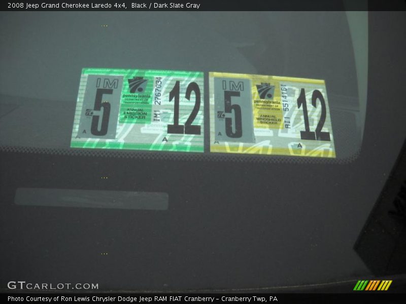 Black / Dark Slate Gray 2008 Jeep Grand Cherokee Laredo 4x4
