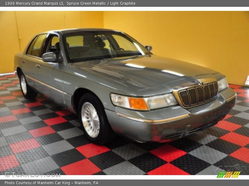 Spruce Green Metallic / Light Graphite 1999 Mercury Grand Marquis LS