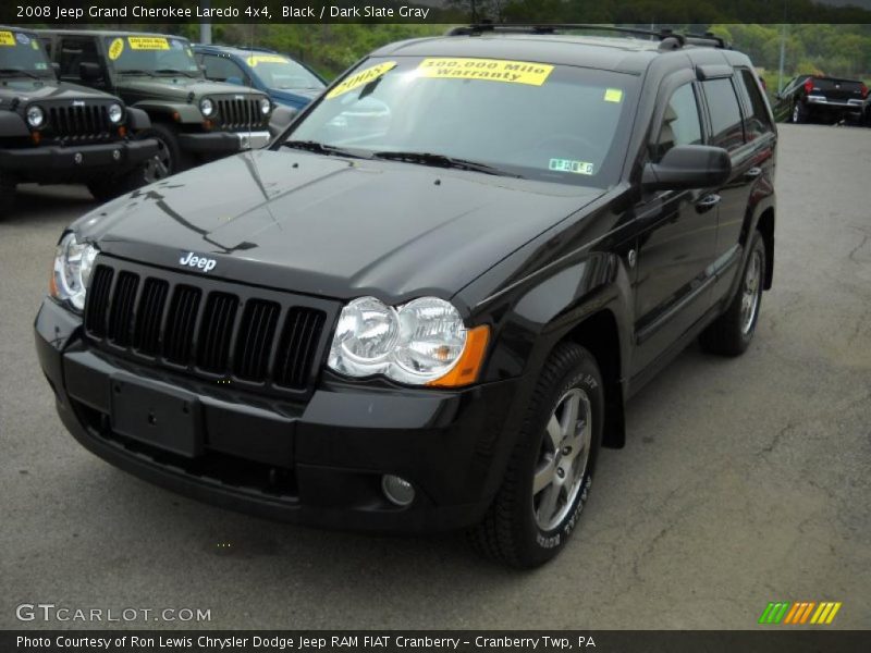 Black / Dark Slate Gray 2008 Jeep Grand Cherokee Laredo 4x4