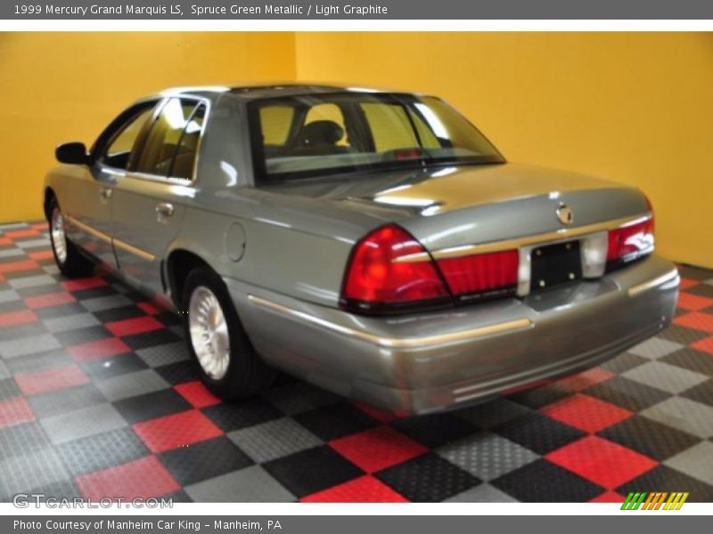 Spruce Green Metallic / Light Graphite 1999 Mercury Grand Marquis LS