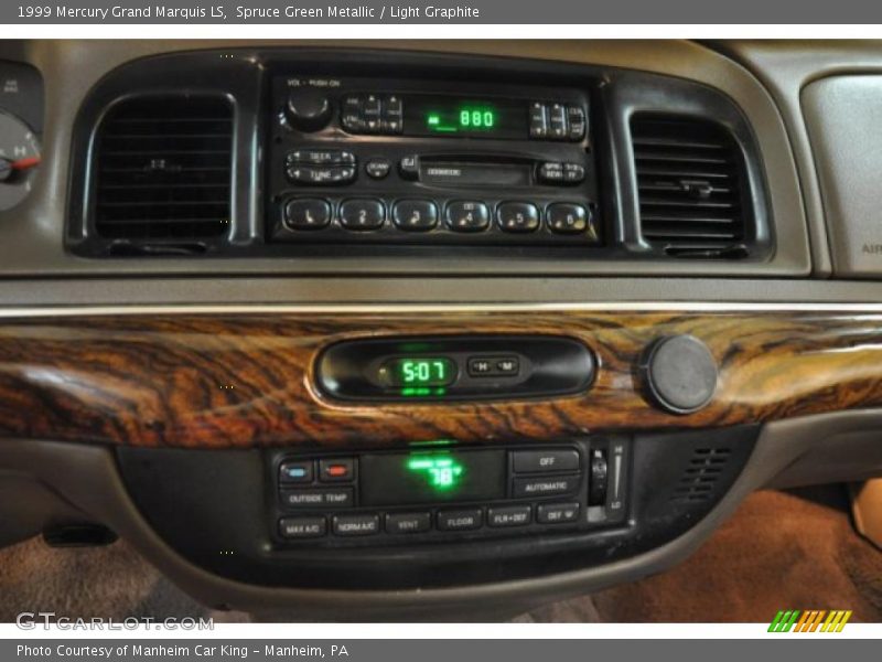 Spruce Green Metallic / Light Graphite 1999 Mercury Grand Marquis LS