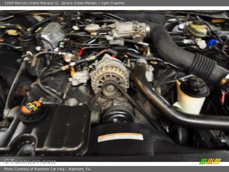 Spruce Green Metallic / Light Graphite 1999 Mercury Grand Marquis LS