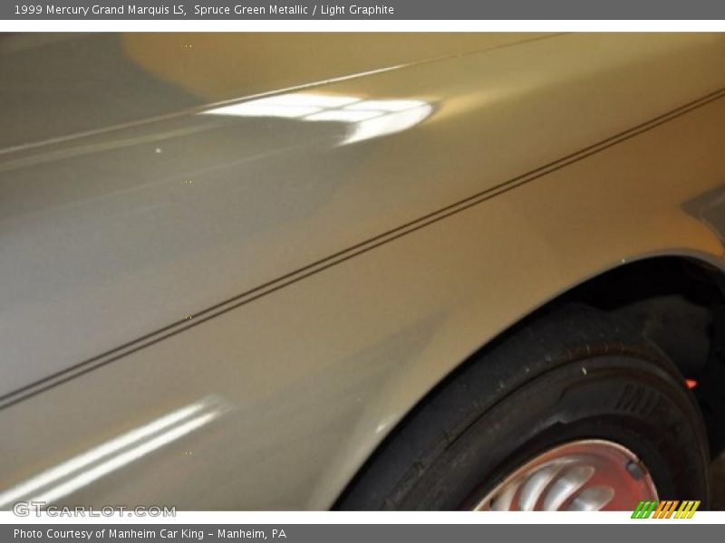 Spruce Green Metallic / Light Graphite 1999 Mercury Grand Marquis LS