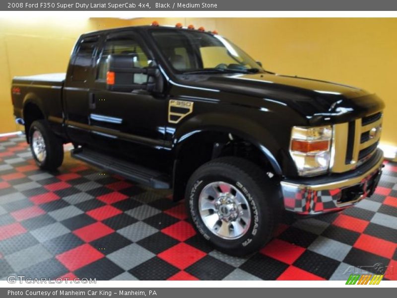 Black / Medium Stone 2008 Ford F350 Super Duty Lariat SuperCab 4x4