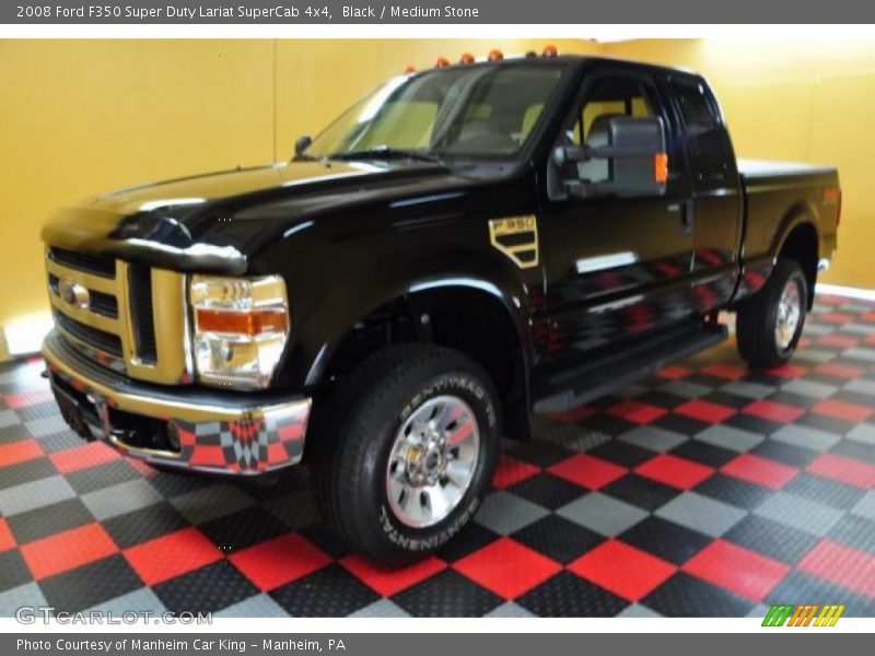 Black / Medium Stone 2008 Ford F350 Super Duty Lariat SuperCab 4x4