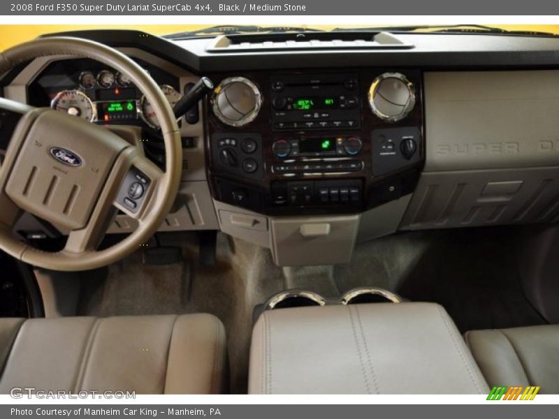 Black / Medium Stone 2008 Ford F350 Super Duty Lariat SuperCab 4x4