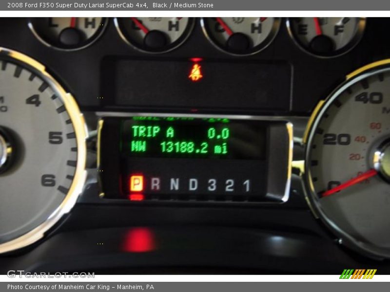 Black / Medium Stone 2008 Ford F350 Super Duty Lariat SuperCab 4x4