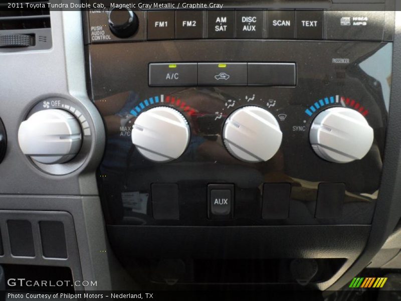 Controls of 2011 Tundra Double Cab