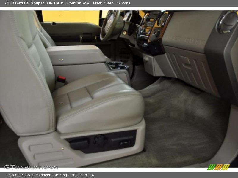 Black / Medium Stone 2008 Ford F350 Super Duty Lariat SuperCab 4x4